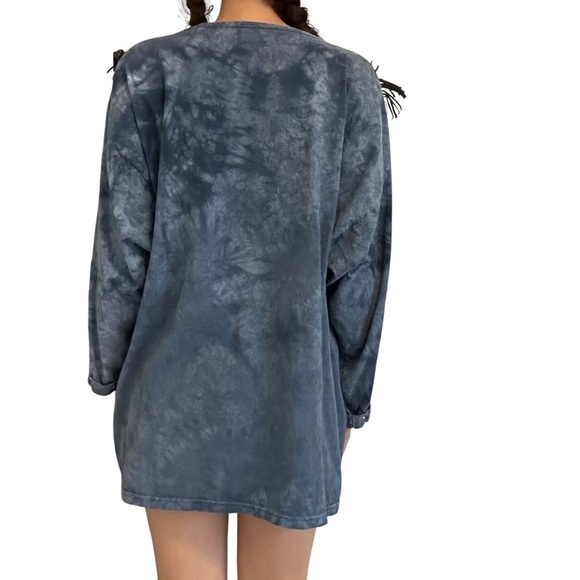 Vintage Western Long Sleeve Shirt Fringe Oversized Rodeo Cowboy Size Extra Large - Picture 3 of 9